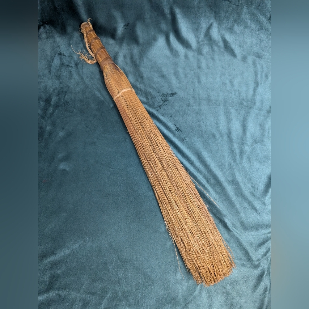 Straw Broom Brush  30” Natural Straw